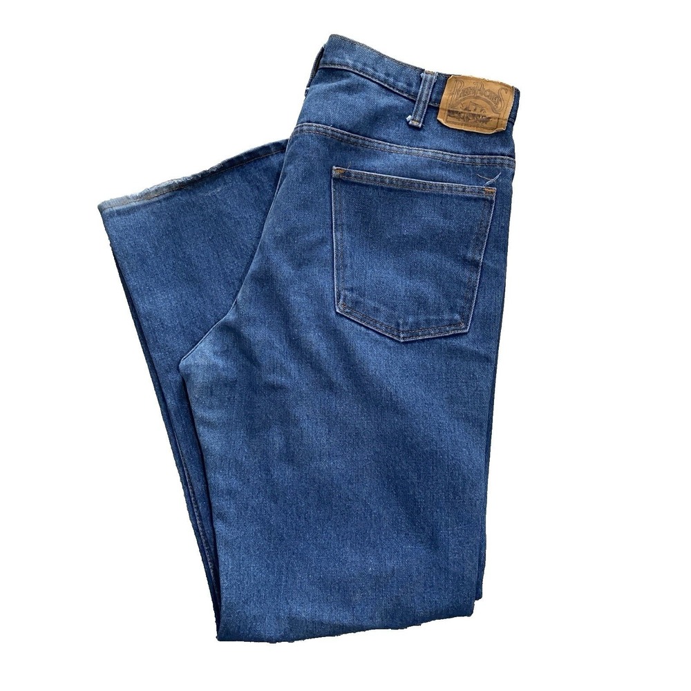 Vintage JCPenney Plain Pocket Jeans 36/29 High Rise Straight Leg Medium Wash USA